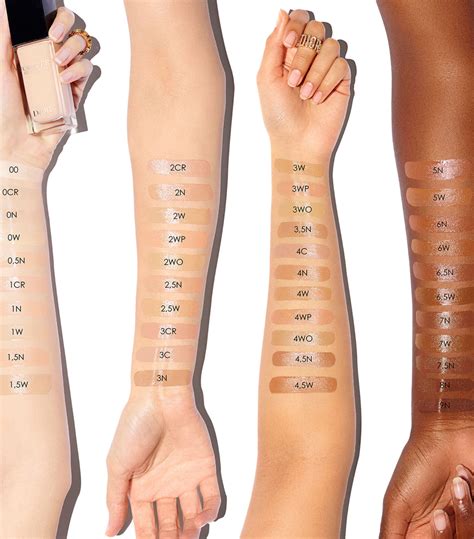 dior forever skin glow foundation 0n neutral|dior forever foundation color chart.